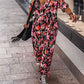 【Livraison gratuite et réduction de 50%】🌺Robe fluide florale à col en V pour femmes