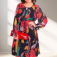 🌸Remise saisonnière 48%🌸Robe fleurie légère à manches longues et col rond