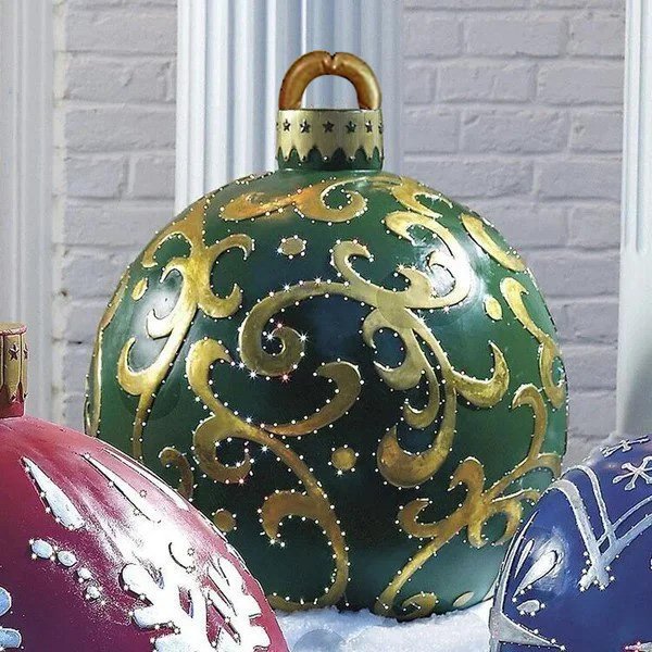 Promotion de Noël 49 % de réduction - Boule décorée gonflable de Noël en PVC-1