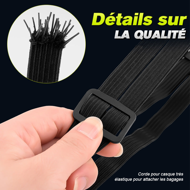 Corde pour casque hautement élastique Cordon de fixation pour bagages-4