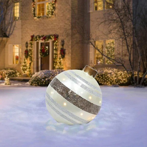 Promotion de Noël 49 % de réduction - Boule décorée gonflable de Noël en PVC-4