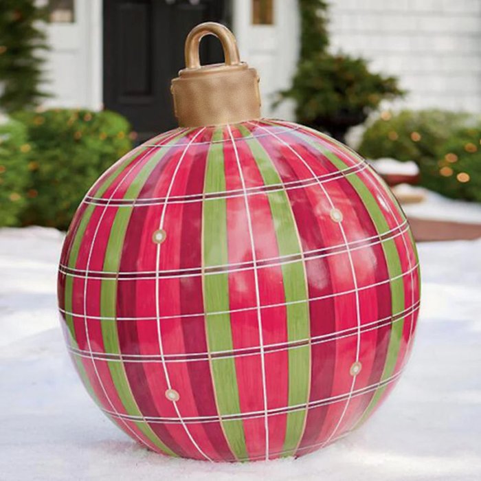 Promotion de Noël 49 % de réduction - Boule décorée gonflable de Noël en PVC-7